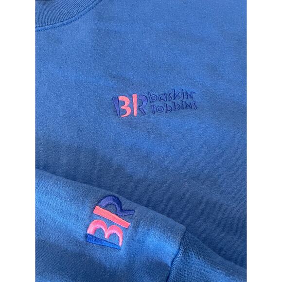 Vintage Champion Baskin Robbins Ice Cream Embroidered Sweatshirt Adult Large - Picture 2 of 10